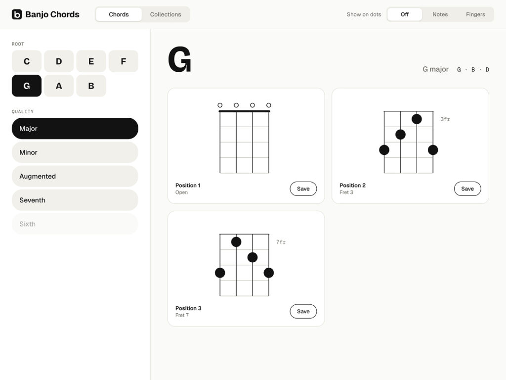 Banjo chords app